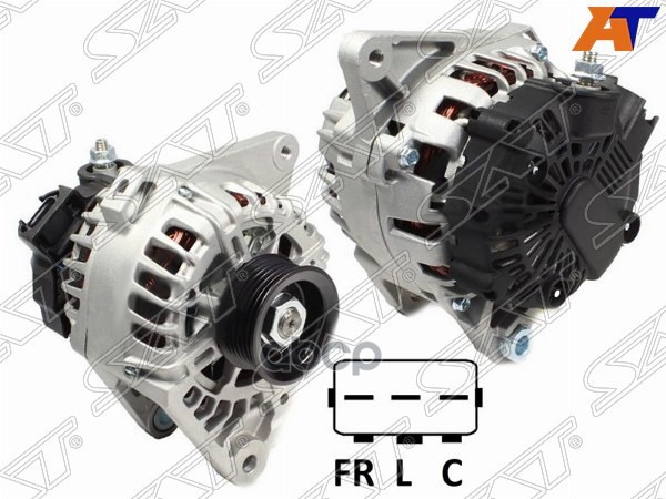 Генератор HYUNDAI TUCSON 2.0 15-/IX35 2.0 13-/KIA SPORTAGE 2.0 14- G4NA/G4NC 12V 120A Sat арт. ST-37300-2E400N