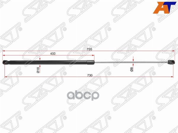 Амортизатор капота Volkswagen Passat 10-15 (Справа=Слева) Sat арт. ST-3AA823359A