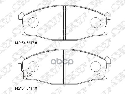 Колодки тормозные (Спереди) Isuzu ELF NPRNQR 93-06 / Nissan Atlas F 92-07 / Atlas H 91-07 / Cabstar Sat арт. ST-41060-6T290