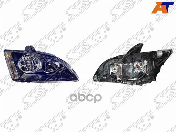 Фара Ford Focus 04-08 (Справа/ чёрная) Sat арт. ST-431-1169BR
