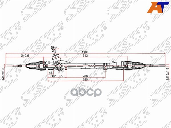 Рейка рулевая Mitsubishi ASX 10-20 / Outlander 05-22 Sat арт. ST-4410A453