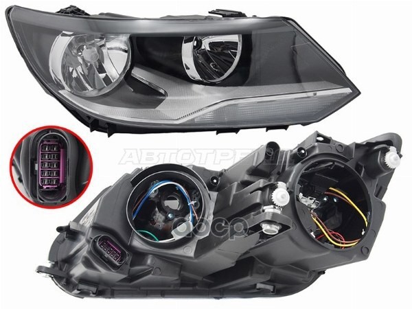 Фара Volkswagen Tiguan 11-17 (Справа/ Галоген/ С электрокорректором) Sat арт. ST-441-11H1RMLDEM2