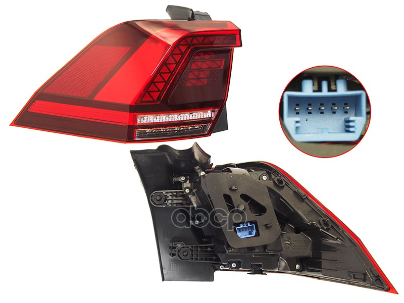 Фонарь задний Volkswagen Tiguan 16-21 (Слева) Sat арт. ST-441-19AQL-UE