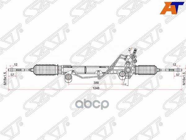 Рейка рулевая Toyota Land Cruiser Prado ##J150 09- LHD Sat арт. ST-44200-60230