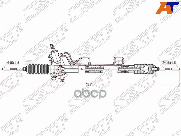 Рейка рулевая Toyota Camry (XV20) 96-02 / Lexus ES 96-01 Sat арт. ST-44250-06120