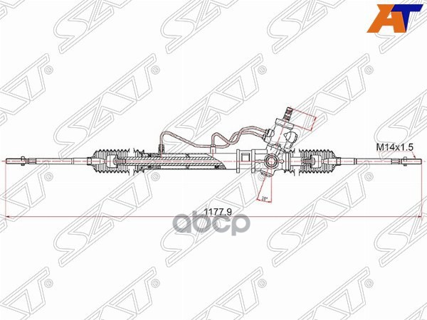 Рейка рулевая Toyota Corolla RHD AE10# /CE10#/EE10# Sat арт. ST-44250-12620