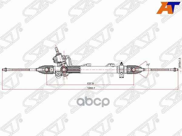 Рейка рулевая LEXUS RX300 MCU15 4WD 00- LHD Sat арт. ST-44250-48051