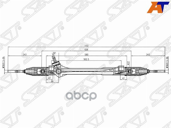 Рейка рулевая Toyota RAV4 (XA30) 05-13 Sat арт. ST-45510-42080