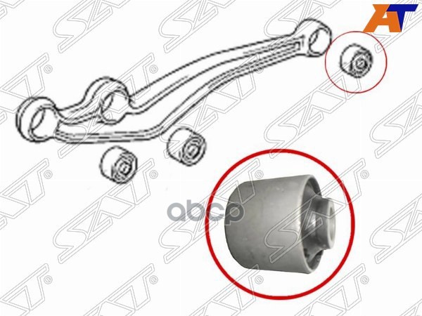 Сайлентблок рычага Toyota Land Cruiser (J100,J80) 89-07 / Land Cruiser Prado 87-96 Sat арт. ST-48061-60010
