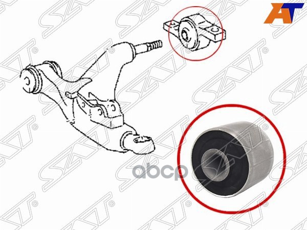 Сайлентблок рычага Toyota Crown 08-12 / Lexus GS 05-12 Sat арт. ST-48076-30020