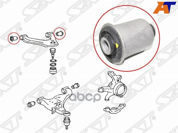 Сайлентблок рычага Toyota Land Cruiser Prado (J120,J150) 02-20 / Lexus GX 02-19 Sat арт. ST-48632-0K010
