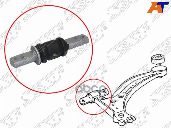 Сайлентблок рычага Toyota Camry (XV10,XV20,XV30) 91-06 / Harrier 97-03 Sat арт. ST-48654-33040