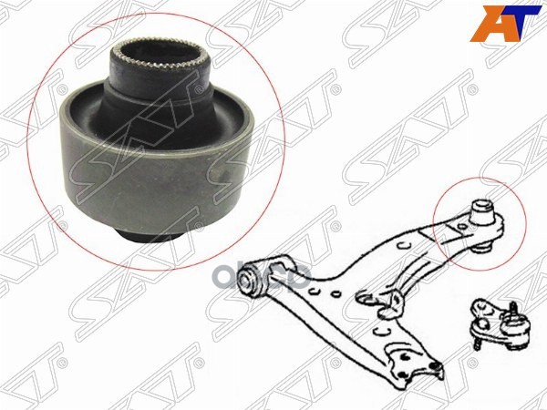 Сайлентблок рычага Toyota Corolla (E100,E110) 91-02 / Corolla Levin 91-00 Sat арт. ST-48655-12130