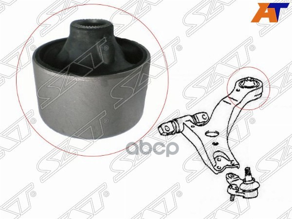 Сайлентблок рычага Toyota Camry (XV30,XV40,XV50) 01-18 / Harrier 03-13 Sat арт. ST-48655-33050