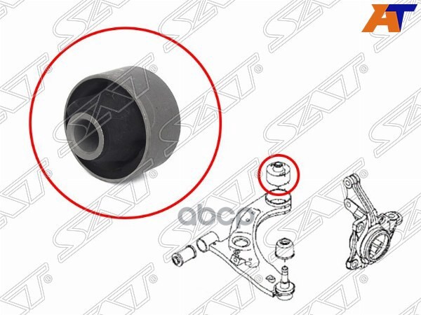 Сайлентблок рычага Toyota Passo 04-10 / Daihatsu Boon 04-10 Sat арт. ST-48655-B1010