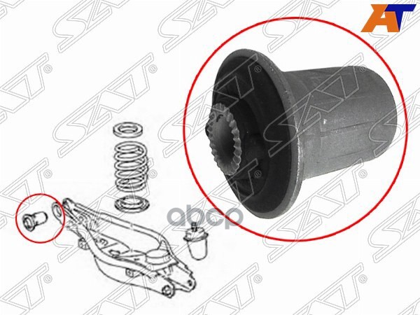 Сайлентблок рычага Toyota Avensis (T270) 08-18 / Corolla 06-13 Sat арт. ST-48704-42050