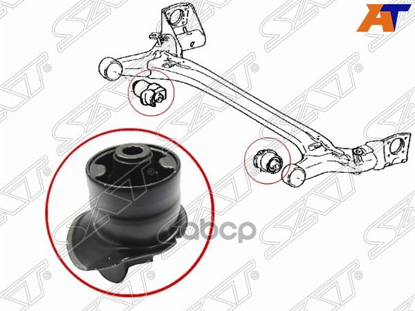 Сайлентблок балки Toyota Allion (T240,T260) 01-21 / Corolla 00-13 Sat арт. ST-48725-12560