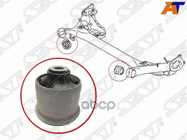 Сайлентблок балки Toyota Corolla (E150,E180) 06-19 / Prius 09-23 Sat арт. ST-48725-12590