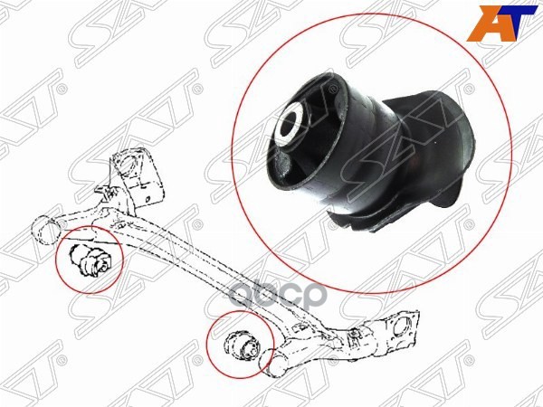 Сайлентблок балки Toyota Allion (T240,T260) 01-21 / Corolla 00-13 Sat арт. ST-48725-32280