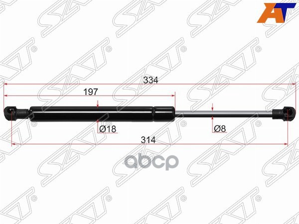 Амортизатор капота BMW 3-Series 98-06 (Справа=Слева) Sat арт. ST-51238202688