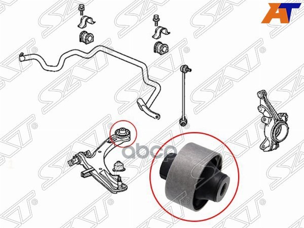 Сайлентблок рычага Honda Stepwgn 05-15 Sat арт. ST-51392-SLJ-902