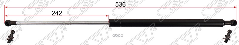 Амортизатор капота Toyota Mark II (X110) 00-04 / Mark II Wagon Blit 02-07 (Справа=Слева) Sat арт. ST-53440-29115