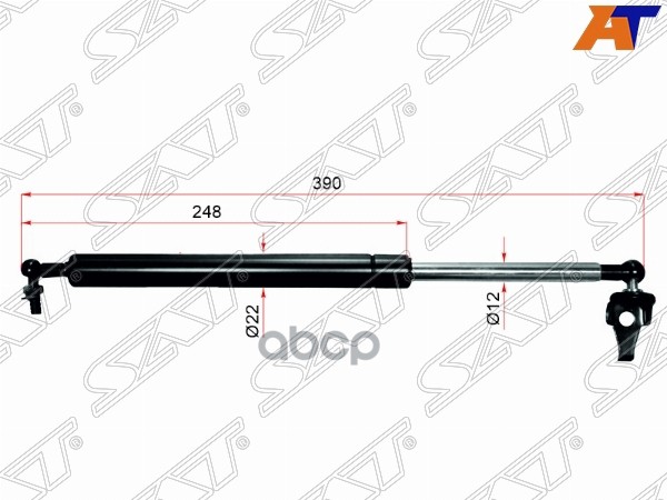 Амортизатор капота Toyota Camry (XV20) 96-02 / Lexus ES 96-01 (Справа=Слева) Sat арт. ST-53440-33080