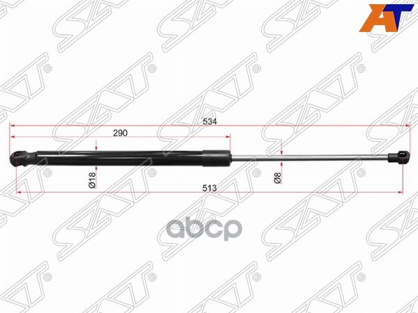Амортизатор капота Lexus RX 08-15 (Слева) Sat арт. ST-53450-0W170