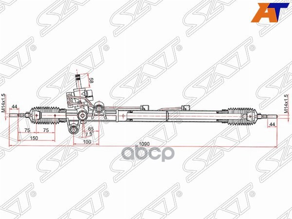 Рейка рулевая Honda Accord 02-08 Sat арт. ST-53601-SDA-A04