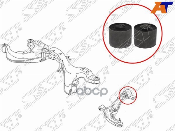 Сайлентблок рычага Nissan Cefiro 98-03 / Maxima 95-00 Sat арт. ST-54570-2Y411B