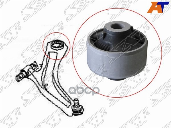 Сайлентблок рычага Nissan AD 06-16 / Juke 10-20 (Сзади/ Справа=Слева) Sat арт. ST-54570-EN002
