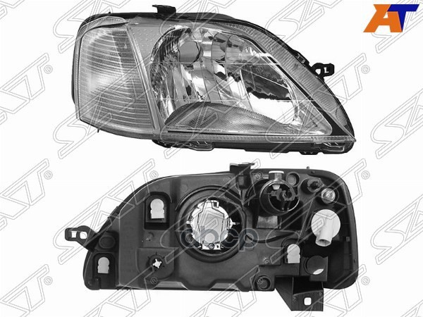 Фара Renault Logan 04-09 (Справа/ С электрокорректором) Sat арт. ST-551-1153R