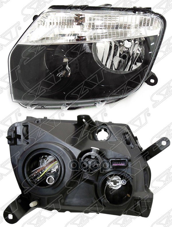 Фара Renault Duster 10-15 (Слева/ Чёрная) Sat арт. ST-551-1186L-LDEM2