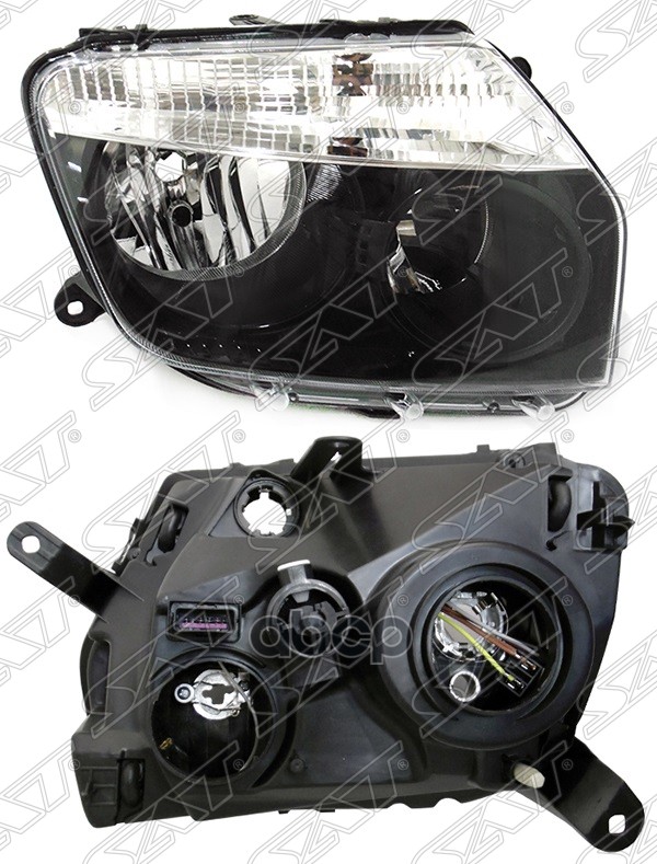 Фара Renault Duster 10-15 (Справа/ Чёрная) Sat арт. ST-551-1186R-LDEM2