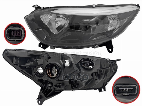 Фара Renault Kaptur 16-22 (Слева/ чёрная) Sat арт. ST-551-1199L