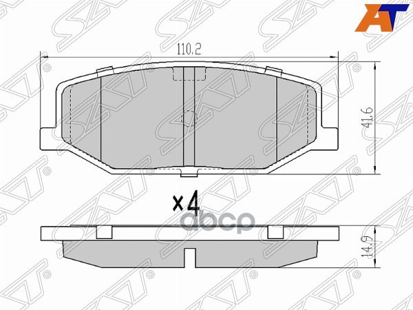 Колодки тормозные (Спереди) Suzuki Jimny 90-19 Sat арт. ST-55200-70AA0