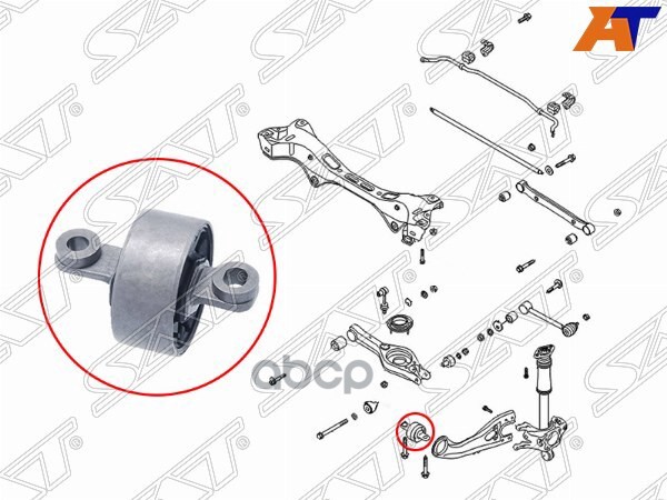 Сайлентблок рычага Hyundai ix35 09-15 / Tucson 09-15 Sat арт. ST-55274-3W000