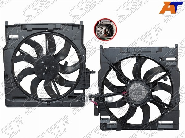 Диффузор BMW X5 06-13 / X6 08-14 Sat арт. ST-59-0057