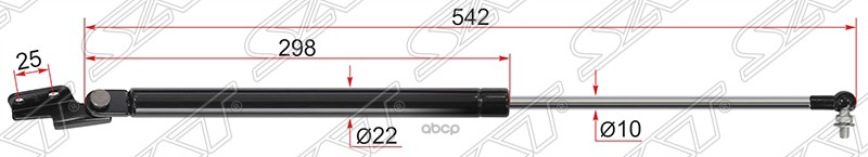 Амортизатор крышки багажника Subaru Forester 07-19 (Справа) Sat арт. ST-63269SC000