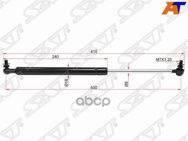 Амортизатор капота Nissan Patrol 97-10 / Safari 97-07 (Справа=Слева) Sat арт. ST-65471-VB000