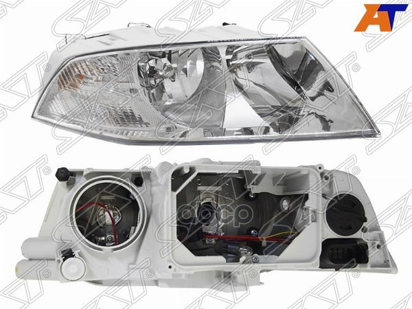 Фара Skoda Octavia 04-09 (Спереди/ Справа/ Ручная регулировка) Sat арт. ST-665-1111R