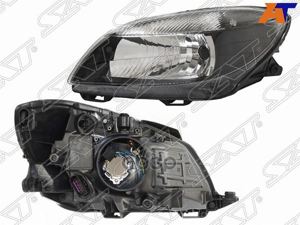 Фара Skoda Fabia 10-15 / Roomster 06-15 (Слева/ Чёрная) Sat арт. ST-665-1121L