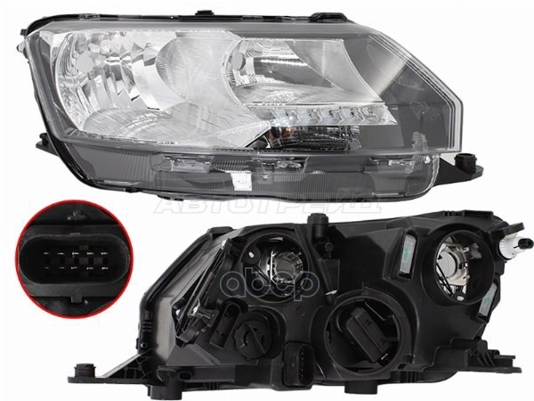 Фара Skoda Rapid 17-20 (Справа/ Галоген/ ДХО) Sat арт. ST-665-1130R