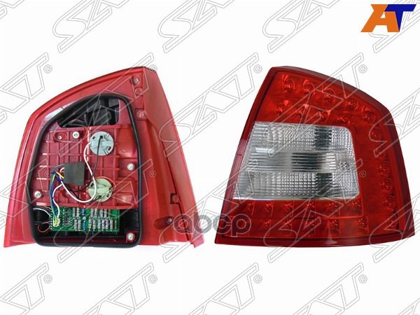 Фонарь задний Skoda Octavia 08-13 (Справа/ Диоды/ 4D SED) Sat арт. ST-665-1922R