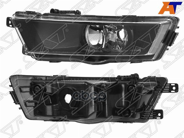 Фара противотуманная (Слева/ Чёрная) Skoda Rapid 12-17 Sat арт. ST-665-2012L-UE2