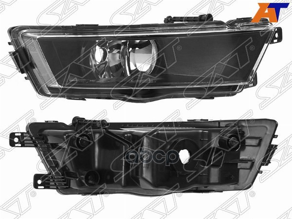 Фара противотуманная (Справа/ Чёрная) Skoda Rapid 12-17 Sat арт. ST-665-2012R-UE2