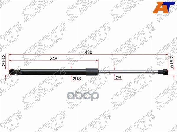 Амортизатор крышки багажника Toyota Vitz 10-20 / Yaris 10-20 (Справа=Слева) Sat арт. ST-68960-0W620