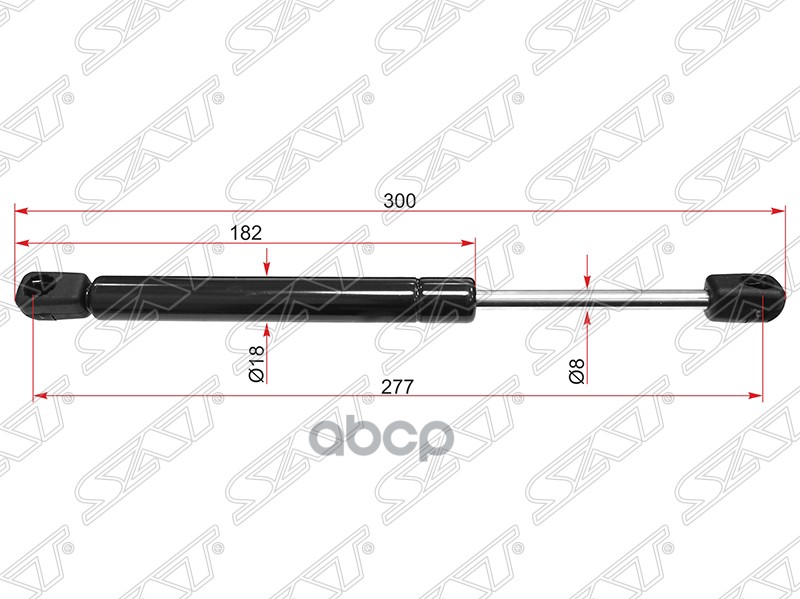 Амортизатор крышки багажника Audi A4 94-01 / Volkswagen Jetta 98-05 / Passat 96-00 / Audi TT 98-06 / Sat арт. ST-6Y5827550A