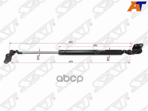 Амортизатор капота Hyundai Terracan 01-07 (Слева) Sat арт. ST-81150-H1000