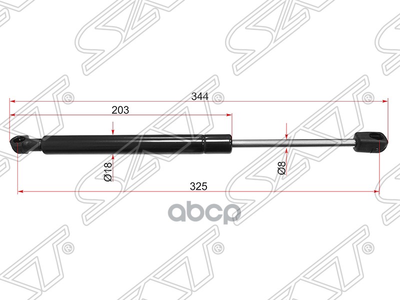 Амортизатор капота Kia Sorento 09-21 (Справа=Слева) Sat арт. ST-81160-2P500